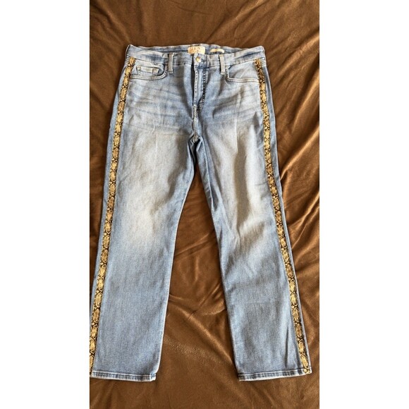JEN7 by 7 For All Mankind Denim - JEN7 by 7 For All Mankind High-Rise Ankle Straight Jeans Women’s Light Wash